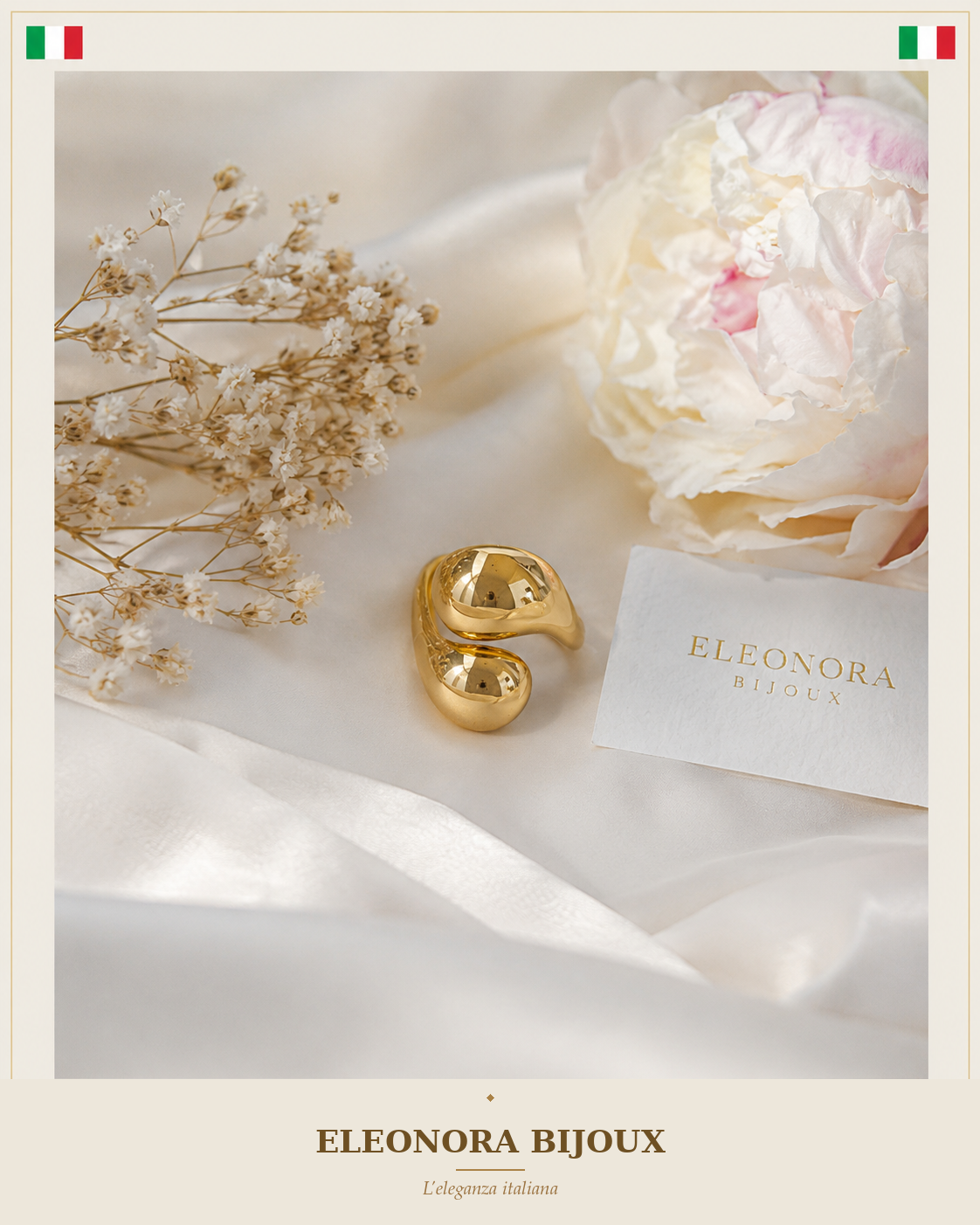 Bague large ouverte Eleonora Bijoux