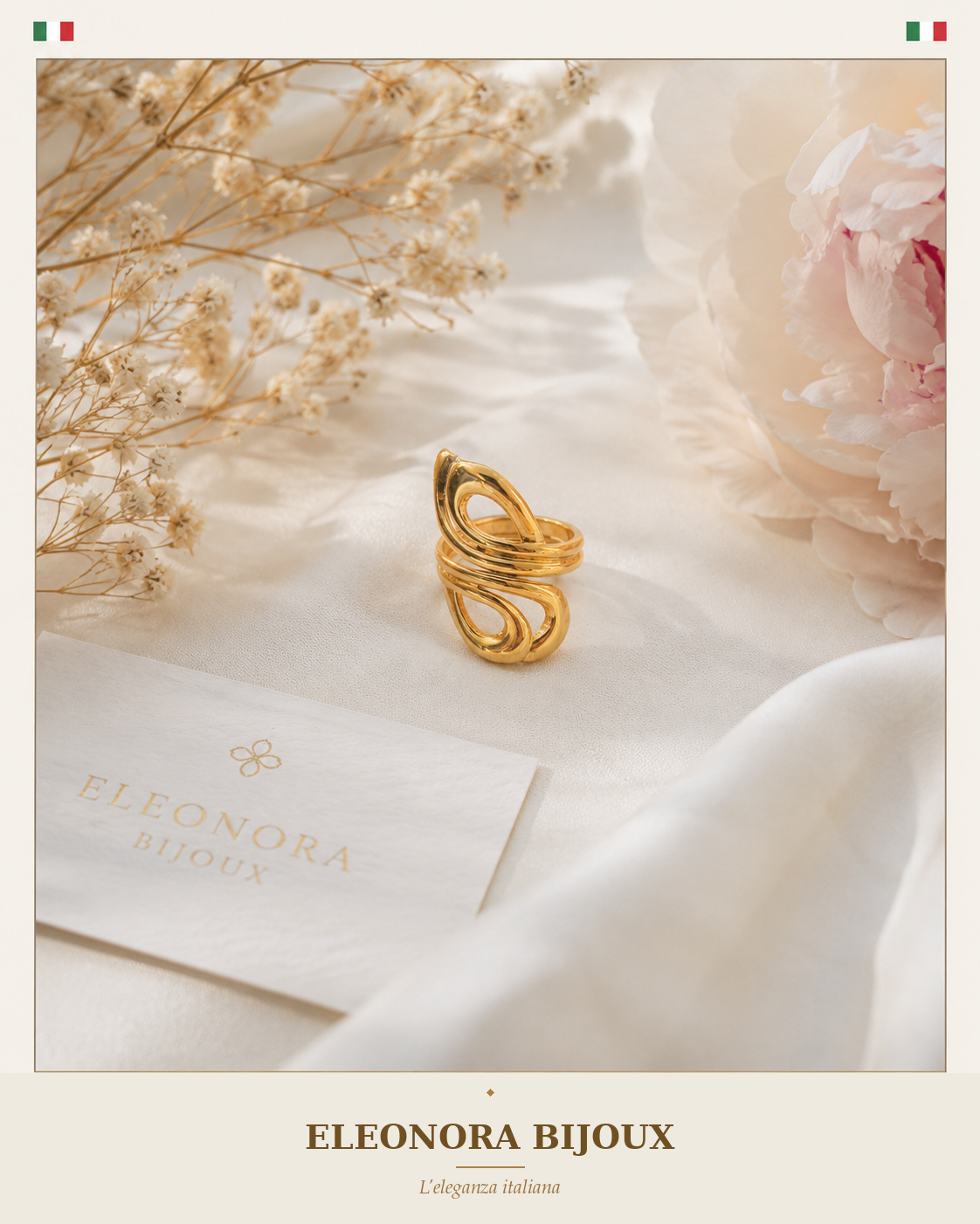 Bague entrelacée Eleonora Bijoux