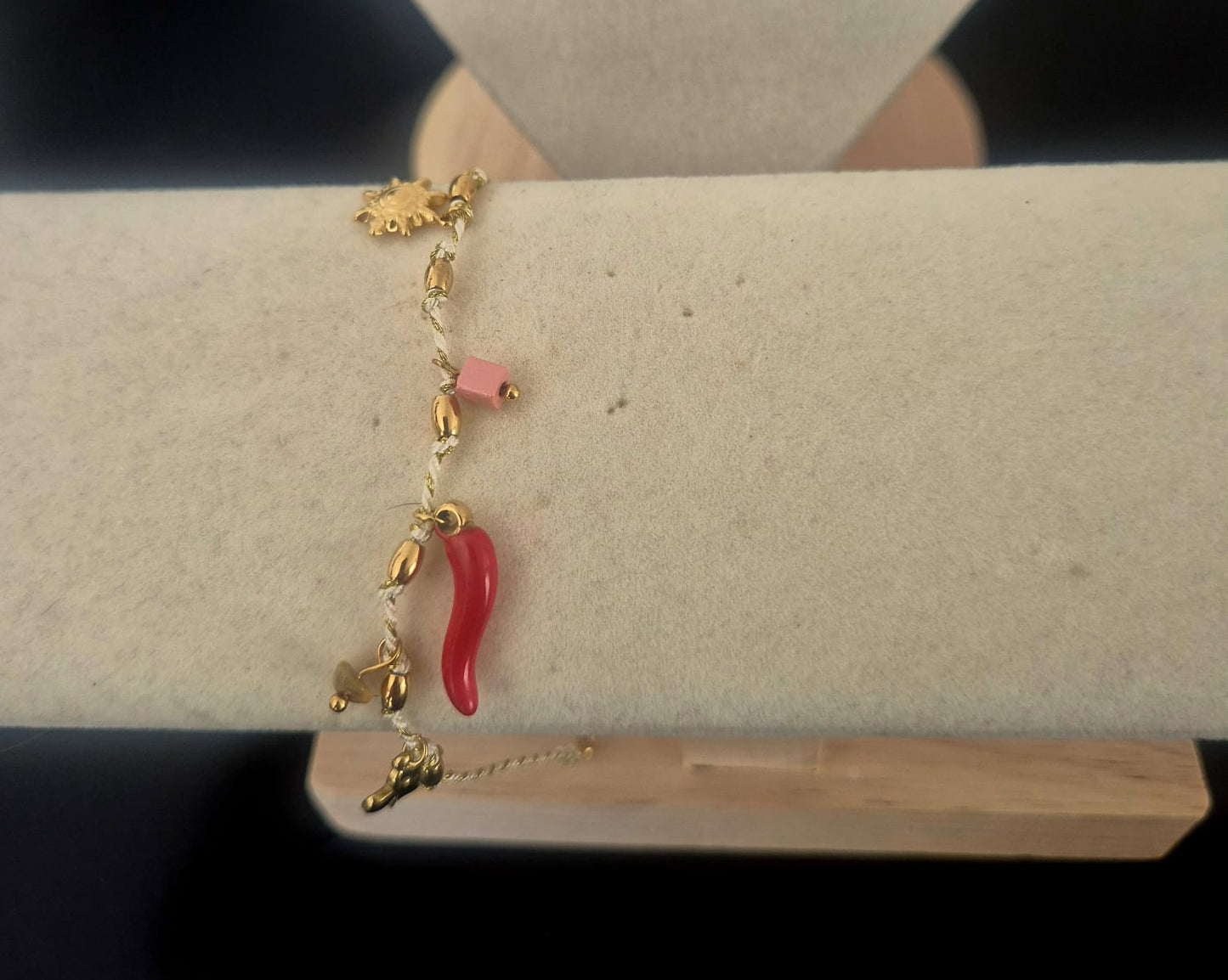 Bracelet Charm Doré en Acier Inoxydable