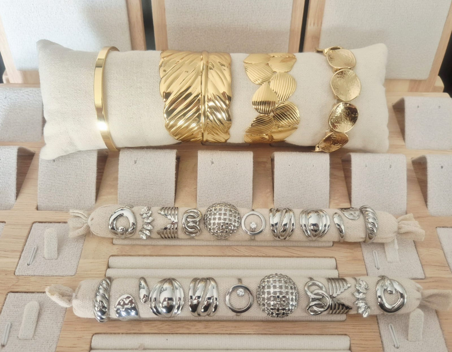 Bracelet Soléa doré en Acier Inoxydable
