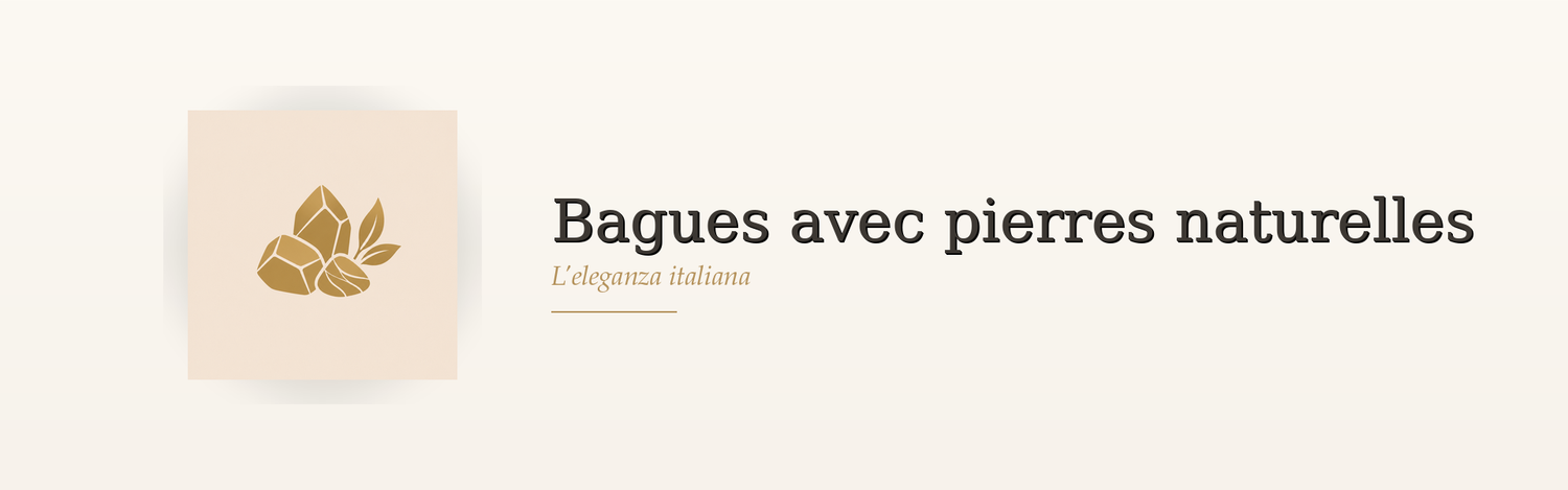 Bagues avec pierres naturelles