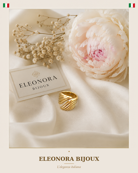 Bague effet ondulé Eleonora Bijoux
