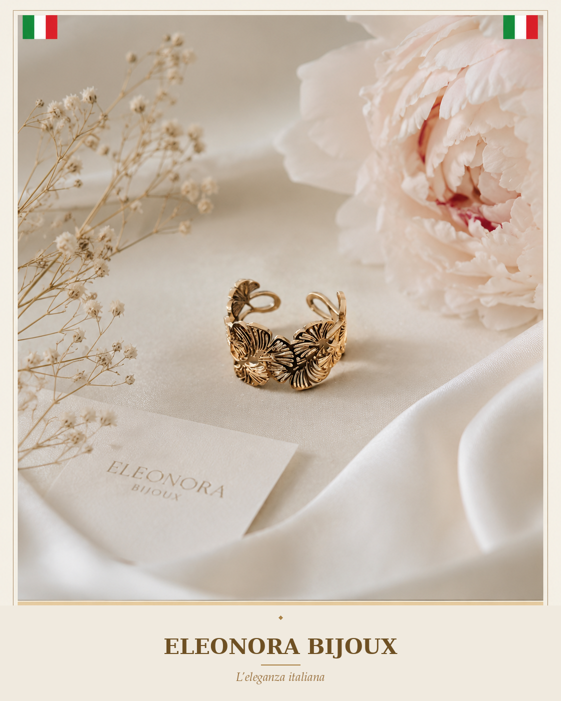 Bague Feuillage Eleonora Bijoux