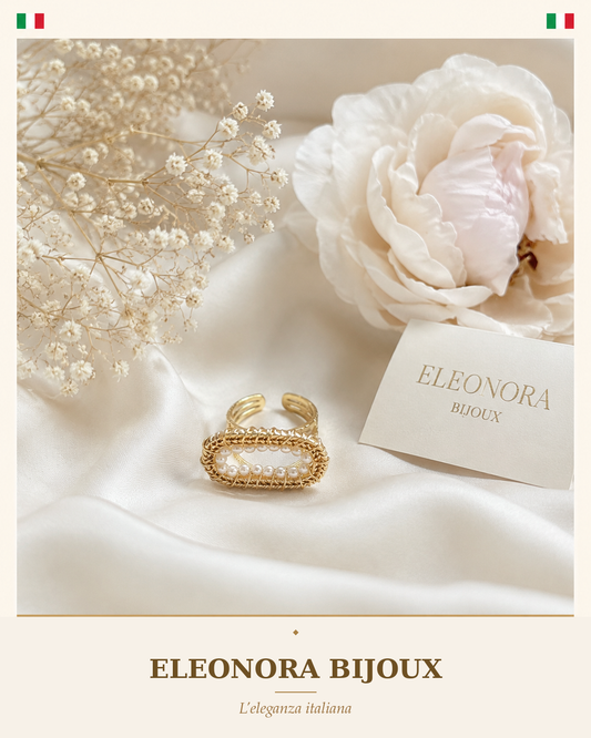 Bague Perles ovales Eleonora Bijoux