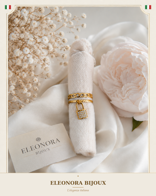 Bague Cadenas dorée Eleonora Bijoux