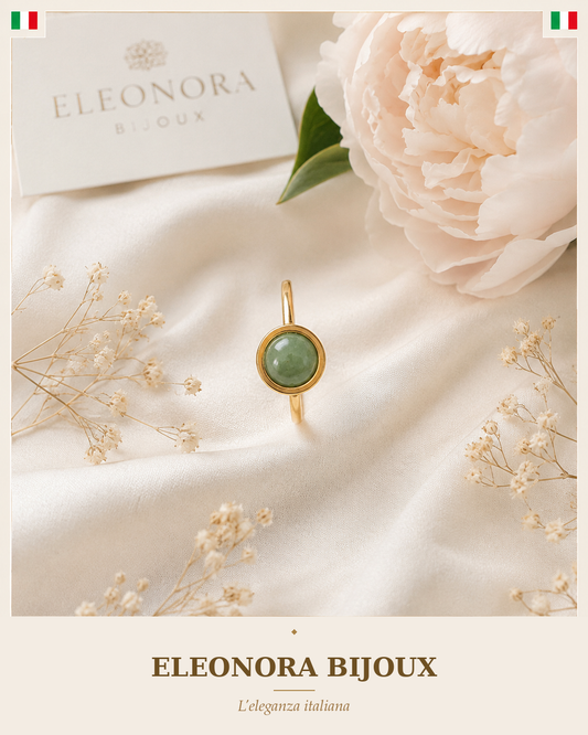 Bague Isel aventurine verte Eleonora Bijoux