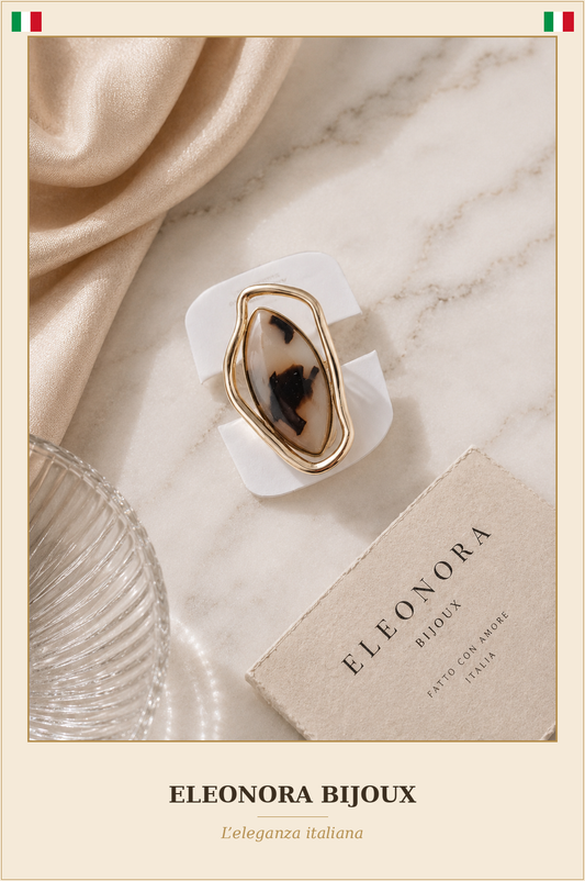 Bague dorée à motif Léopard - Eleonora Bijoux