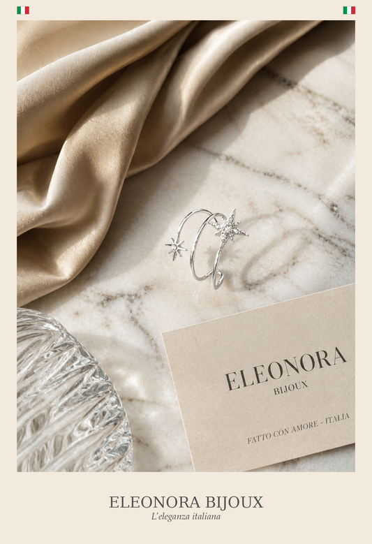 Bague Étoile Polaire argentée Eleonora Bijoux
