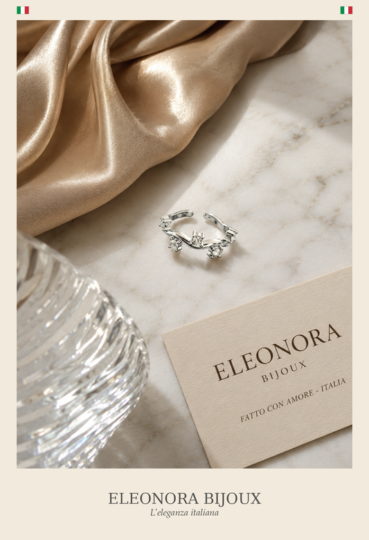 Bague Couronne argentée Eleonora Bijoux