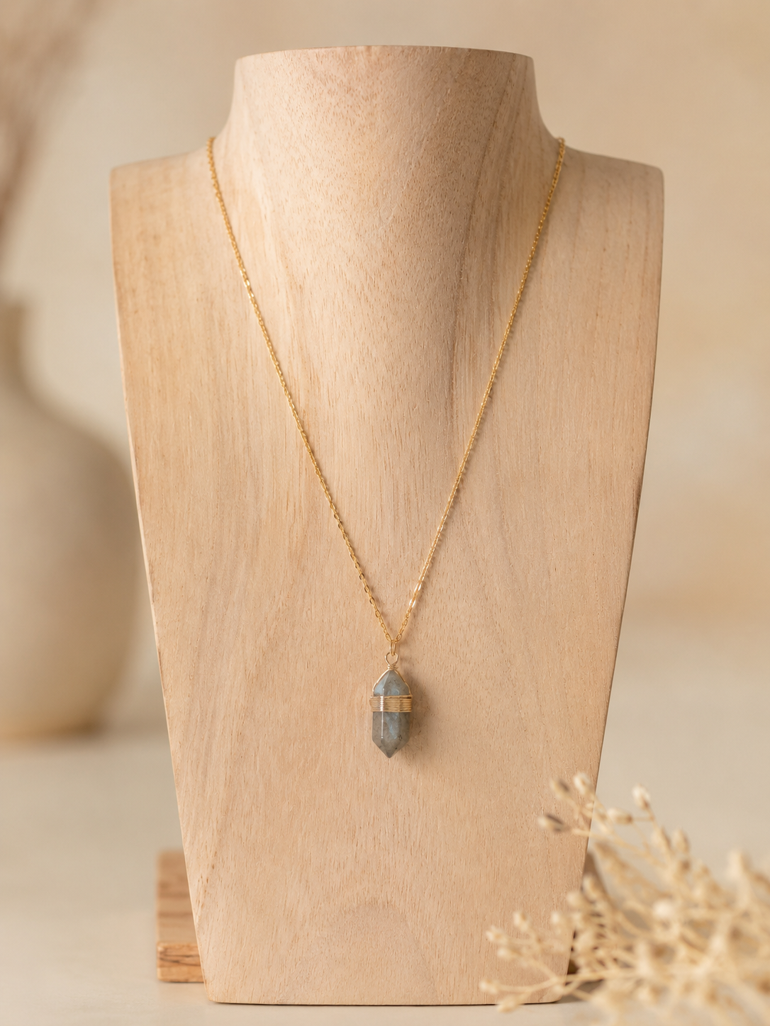 Collier Boho Labradorite - photo studio