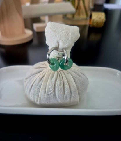Boucles d’oreilles Loa argentées en Agate Botswana