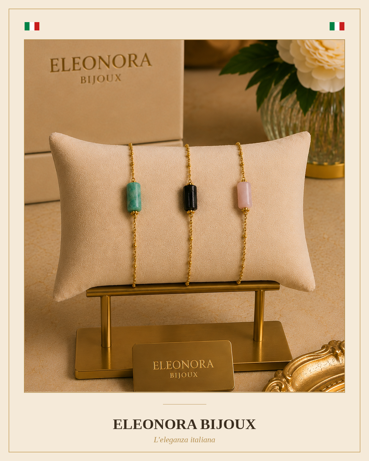 Bracelet Cléa Quartz Rose