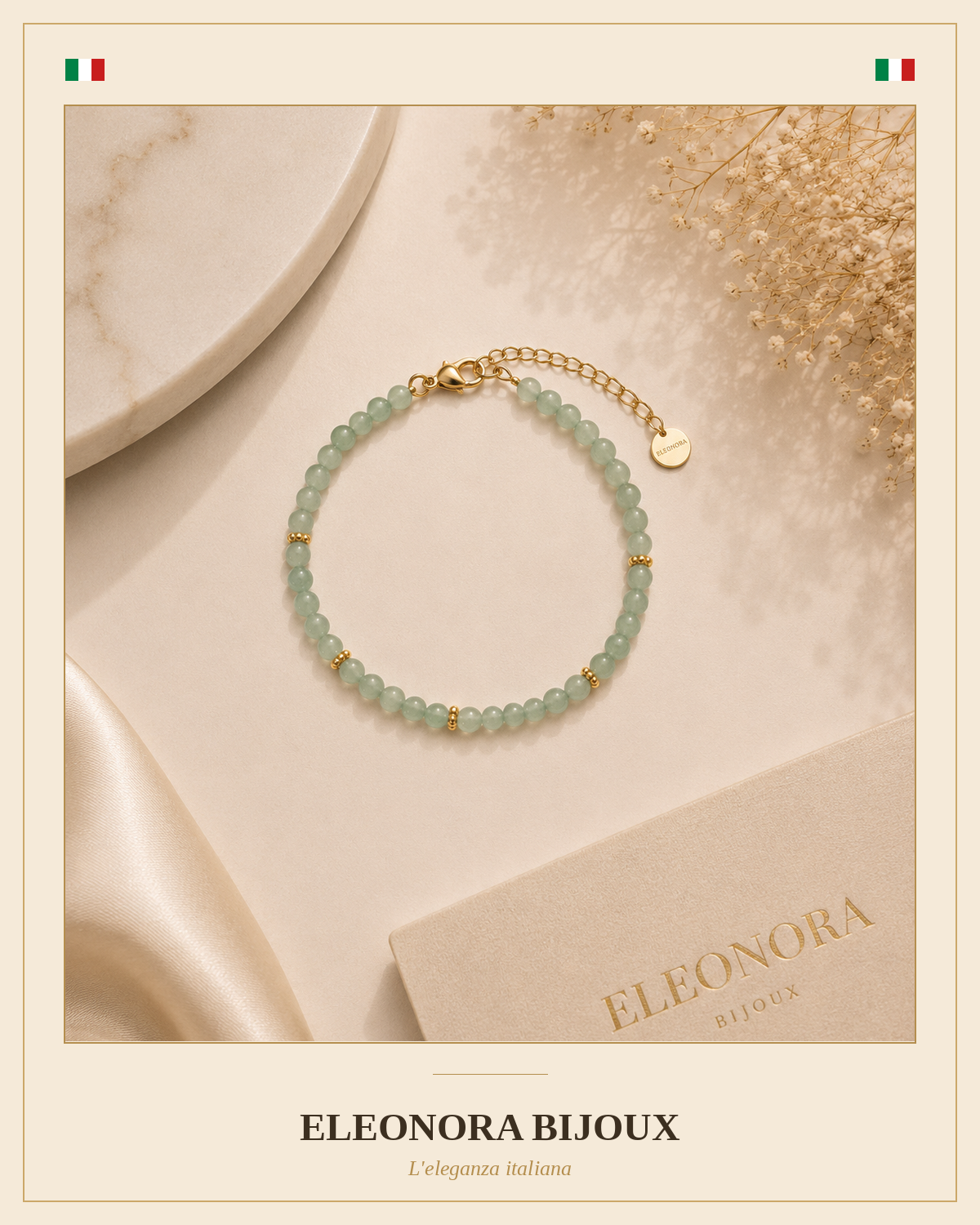 Bracelet Halo Aventurine Verte