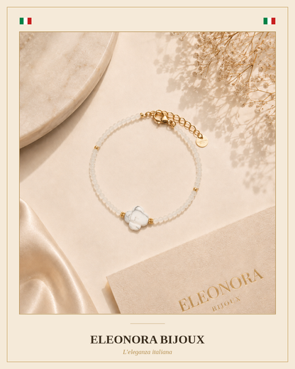 Bracelet Rosalia Howlite Cristal de roche
