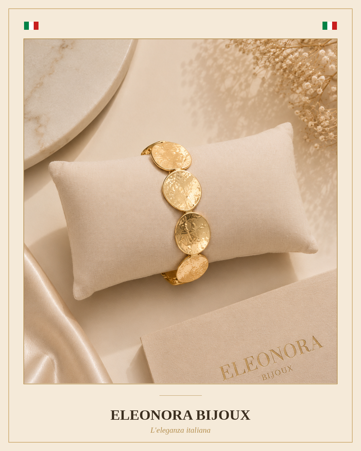 Bracelet Soléa pastilles martelées