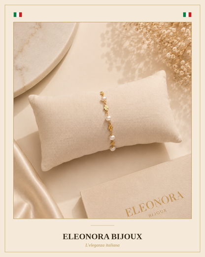 Bracelet Perles Doré