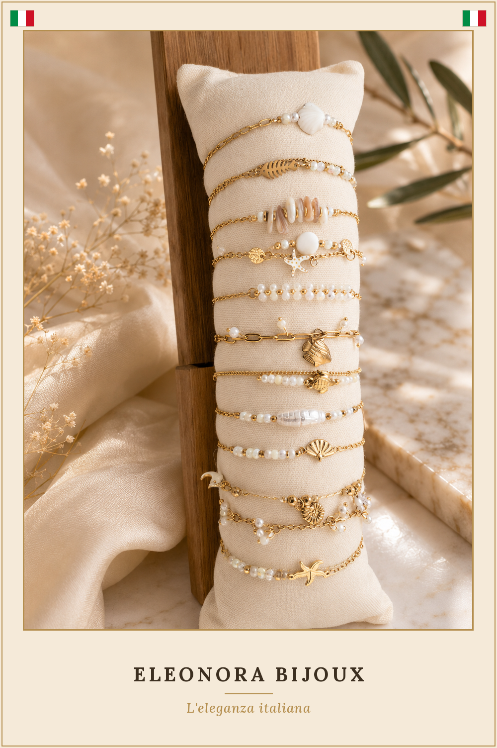 Bracelets fins été/mer - assortiment