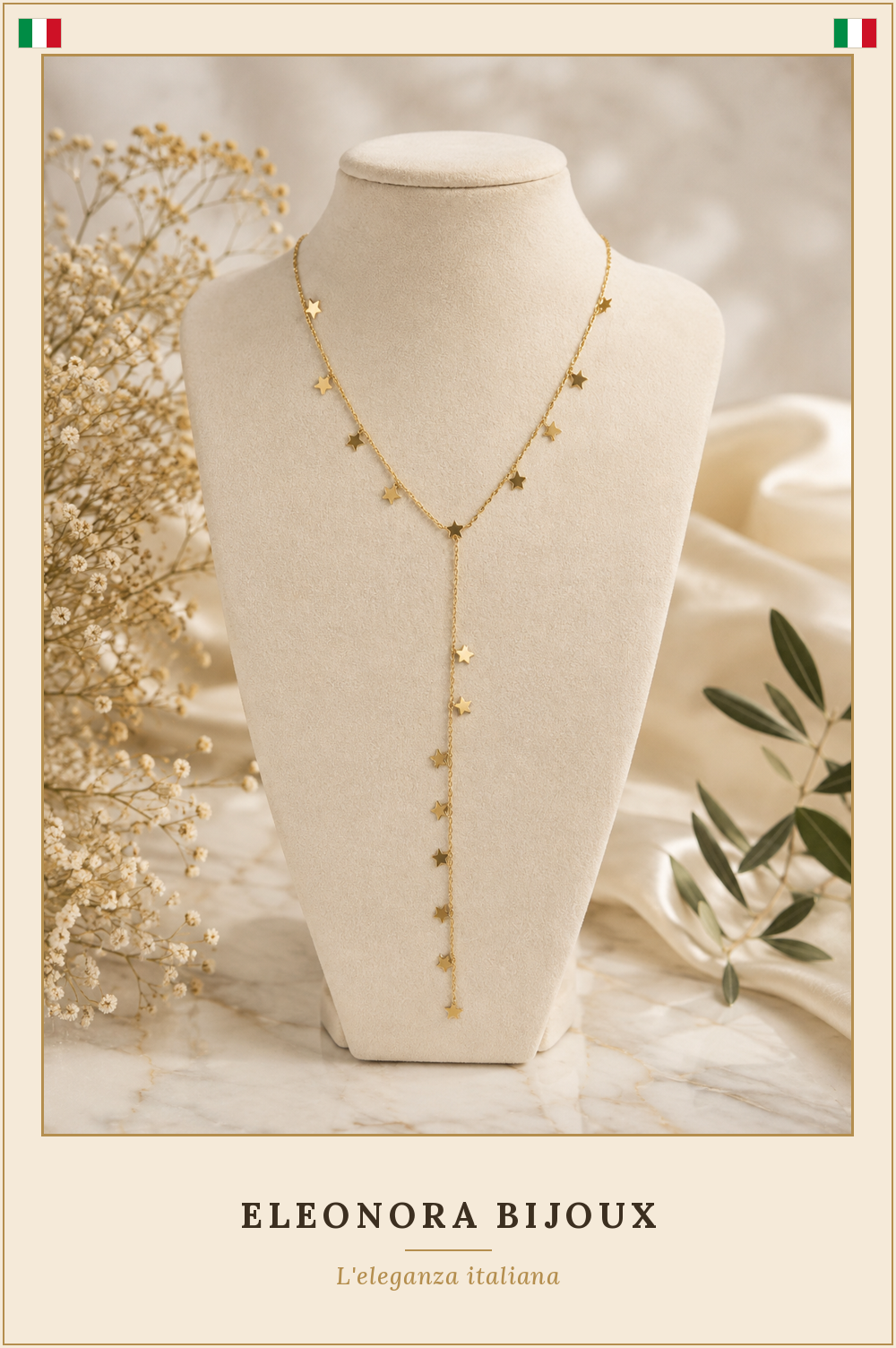 Collier long étoile