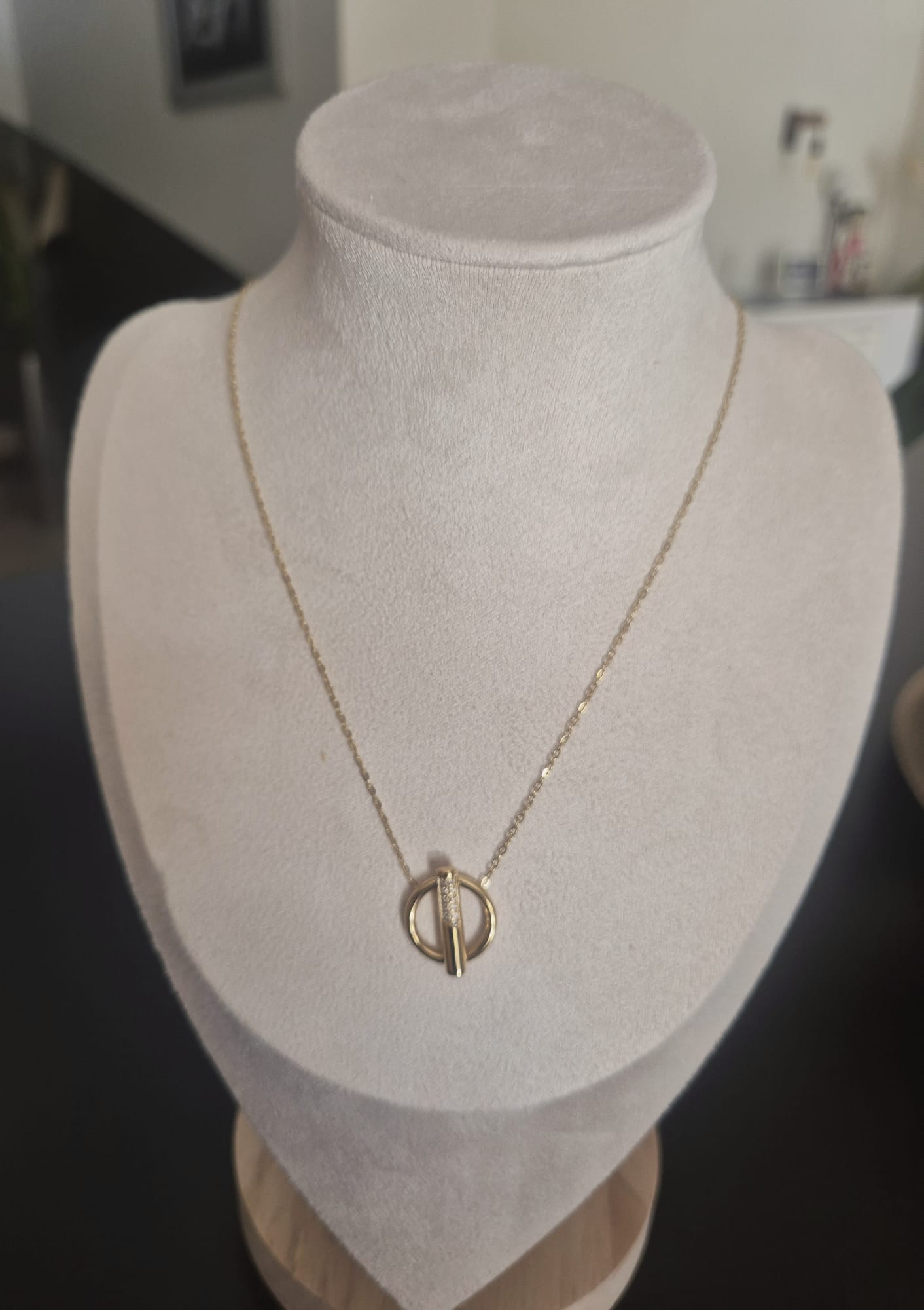 Collier Élea doré - vue produit
