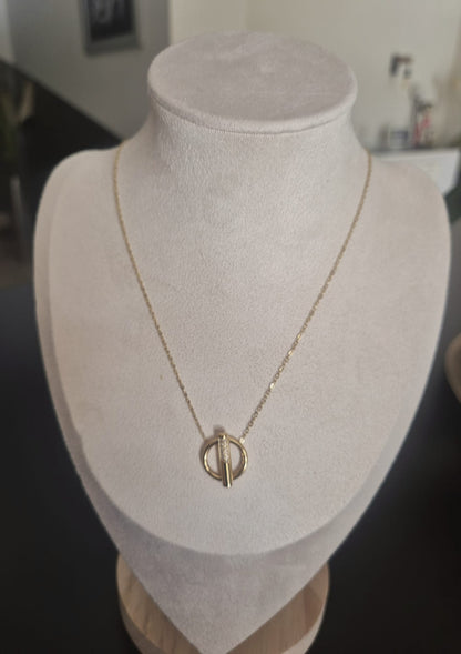 Collier Élea doré - vue produit