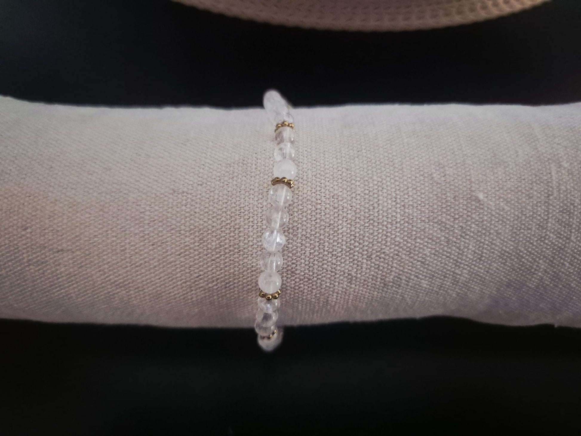 Bracelet Maëlia doré en Cristal de Roche