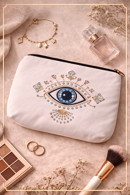 Pochette Œil Bohème Chic blanche
