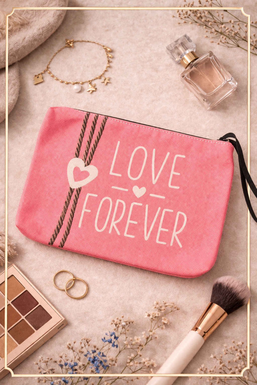 Pochette LOVE FOREVER Rose