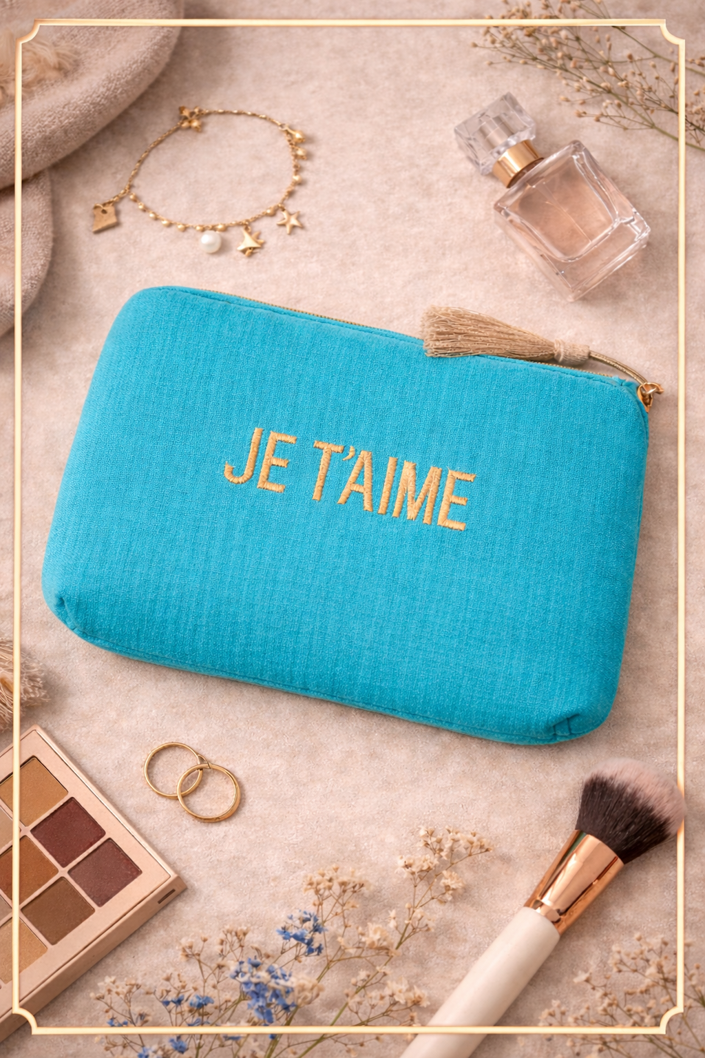 Pochette Turquoise "Je t’aime" ⭐