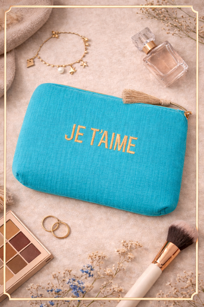 Pochette Turquoise "Je t’aime" ⭐