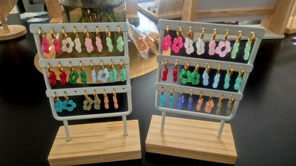 Boucles d'oreilles Mosaïque Fleurs - Collection Été