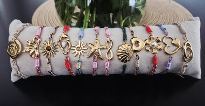 Bracelet Mosaïque en Pierres Naturelles - Collection Été