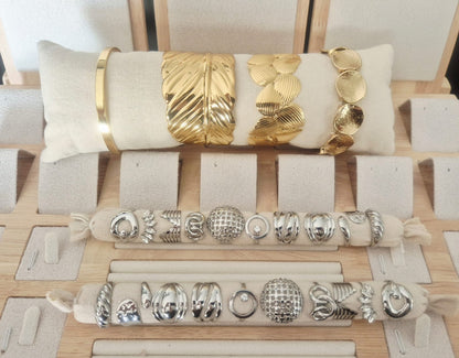 Bracelet Soléa doré en Acier Inoxydable